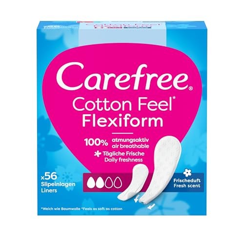 CAREFREE Cotton Feel Salvaslip Flexiform Fresh Scent 56 pezzi