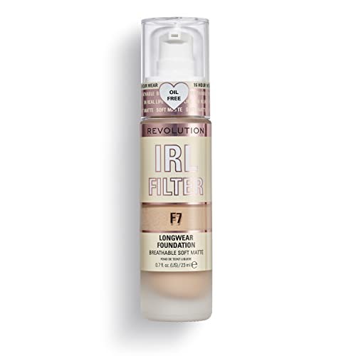 Makeup Revolution IRL Filter Longwear Foundation Trucco a lunga tenuta 23ml F7 Donna