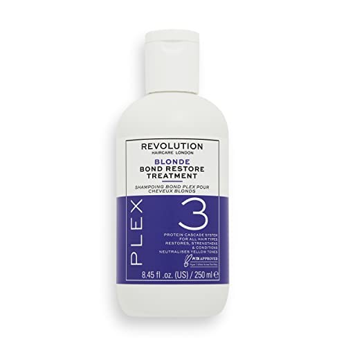 Revolution Haircare Blonde Plex 3 Bond Restore Trattamento capelli biondi Cura preshampoo 250ml Donna