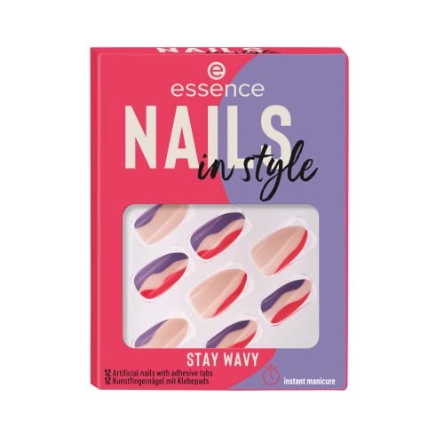 Essence NAILS IN STYLE uas artificiales stay wavy 12 u Donna