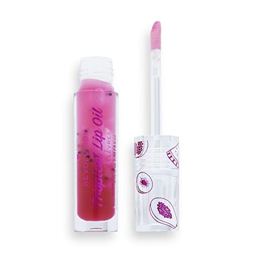 Makeup Revolution Gustoso Tropical Lip Oil Olio per labbra 38 ml Melograno Donna