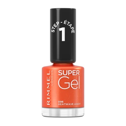Rimmel London SUPER GEL nail polish 96heatwave away 12ml donna