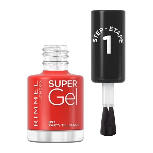 Rimmel London SUPER GEL nail polish 97party till sunset 12ml donna