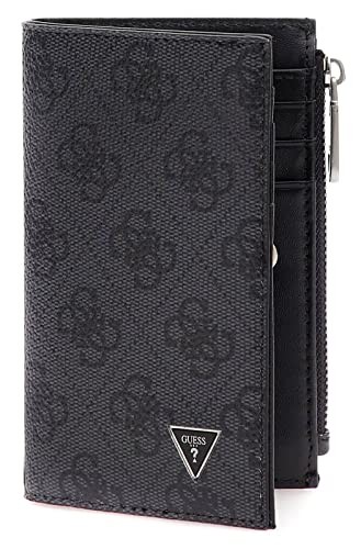 Guess Vezzola Synthetic Leather Wallet SMEVZLLEA78 Black uomo
