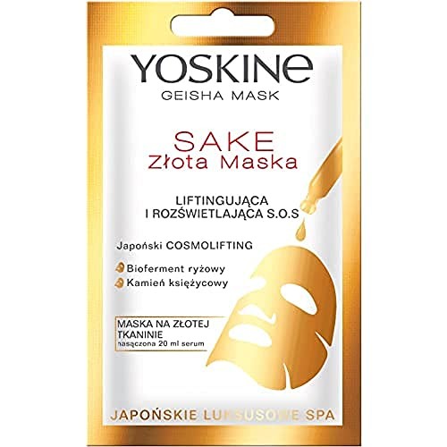 YOSKINE Sake Gold maschera liftante e illuminante SOS Bioferment Rice Moonstone 20ml