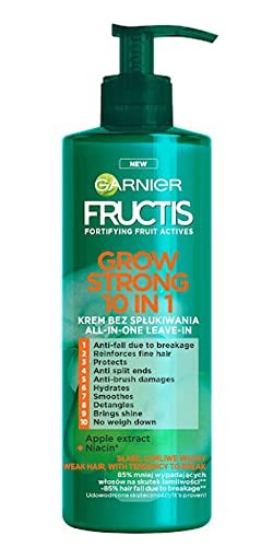 GARNIER Fructis Grow Strong Crema per capelli senza risciacquo 10in1 400ml