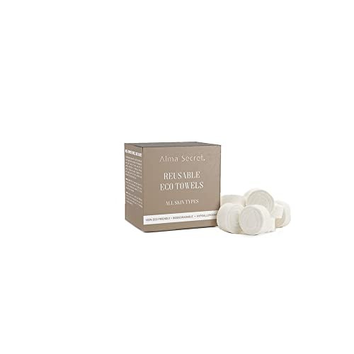 Alma Secret REUSABLE ECO TOWELS compressed wipes 15 u unisex 15u
