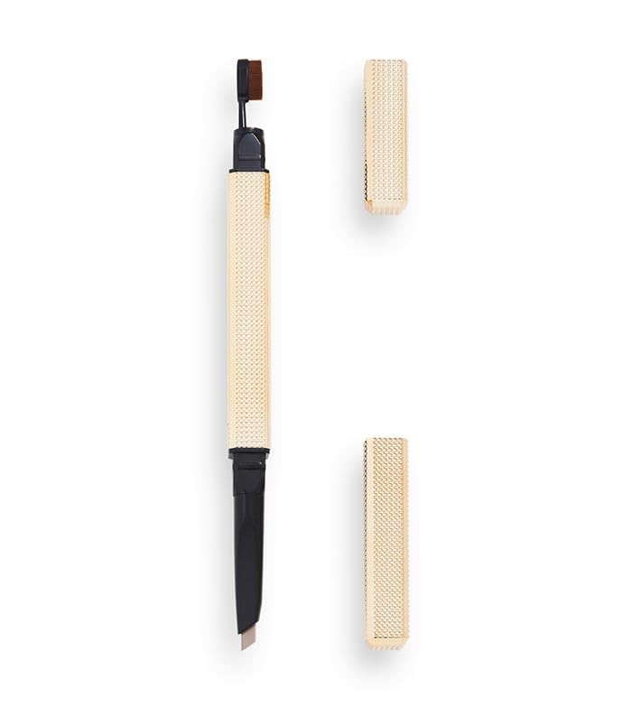 Makeup Revolution Revolution PRO Rockstar Brow Styler Matita per sopracciglia double face 025 g 00g Marrone medio Donna