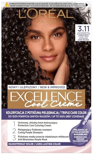 LOREAL Tintura per capelli Excellence Cool Creme 311 Ultra Ash Marrone Scuro