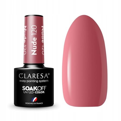 CLARESA Soak Off Vernice ibrida UVLED Nude 120 5g