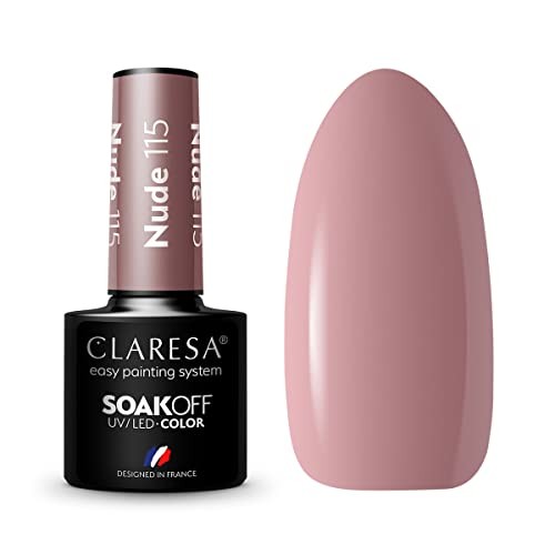 CLARESA Soak Off Vernice ibrida UVLED Nude 115 5g