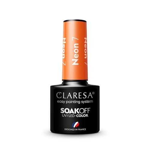 CLARESA Soak Off Vernice ibrida UVLED Neon 7 5g