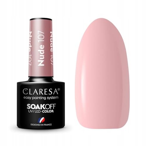CLARESA Soak Off Vernice ibrida UVLED Nude 107 5g