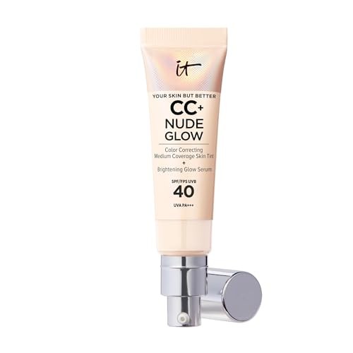 It Cosmetics CC NUDE GLOW lightweight foundation glow serum SPF40 fai Unisex
