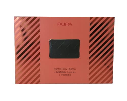 Set Pupa Multiplay DoubleEnded Eyeshadow Kajal Eyeliner 2In1 09 Deep Black 12 g Vamp Sexy Lashes ParabenFree Mascara