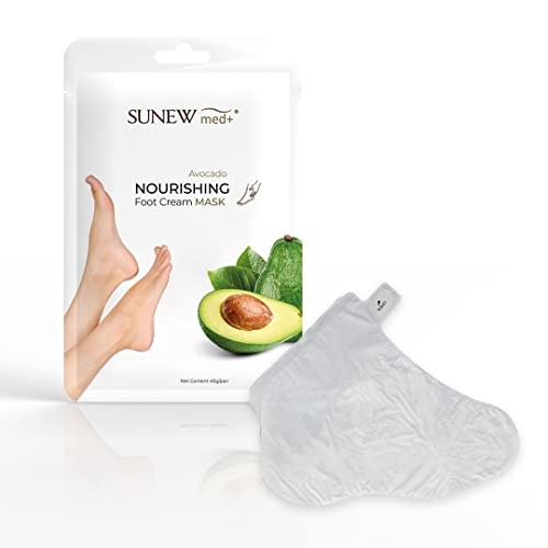 SUNEWMED Nourishing Foot Cream Mask maschera rigenerante per i piedi sotto forma di calzini allavocado