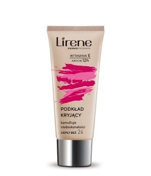 LIRENE Fondotinta coprente imperfezioni con vitamina E 24 Warm Beige 30ml