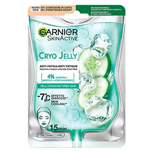 Garnier HYALURONIC CRYOJELLY tissue mask anti fatigue 5 gr donna 5gr