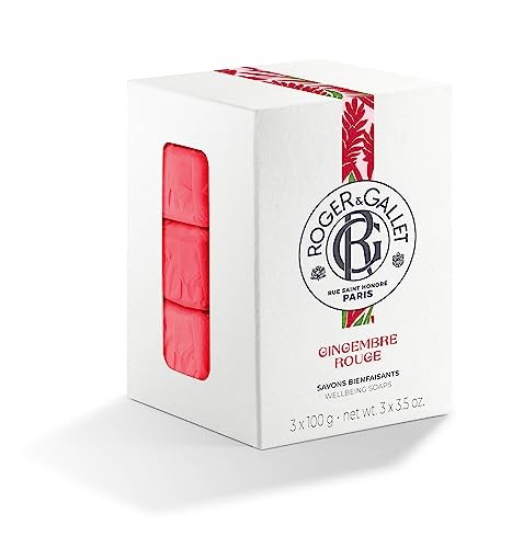 Roger & Gallet Gingembre Rouge Giftset 300g Soap Bar - 3x100gr