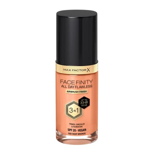 Max Factor FACEFINITY ALL DAY FLAWLESS 3 IN 1 foundation n82 deep bronze 30ml unisex 30ml