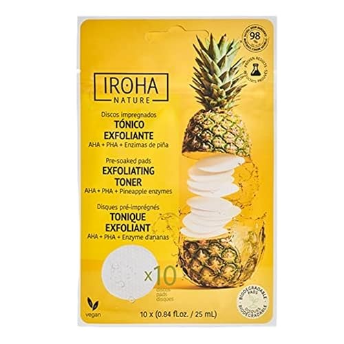 Iroha EXFOLIATING TONER pre soaked pads 10 u unisex 10u