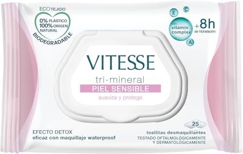 Vitesse TRIMINERAL PIEL SENSIBLE toallitas desmaquillantes 25 u Unisex