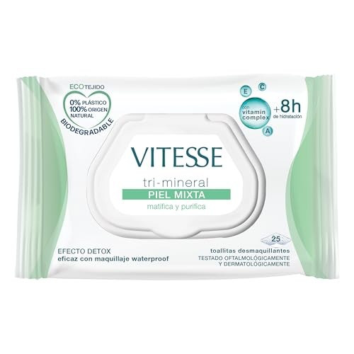 Vitesse TRIMINERAL PIEL MIXTA toallitas desmaquillantes 25 u Unisex