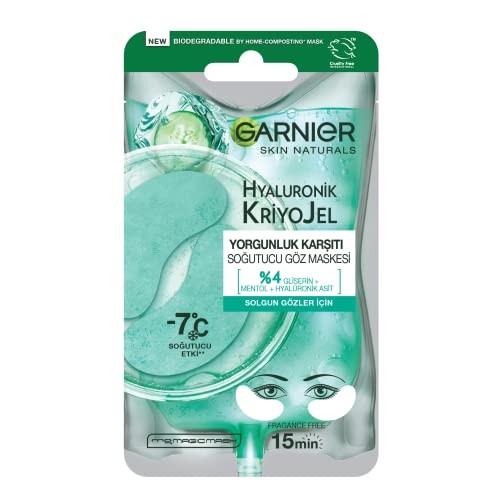 GARNIER Hyaluronic Cryo Jelly Jelly Eye Patches On textiln maska s chladivm efektem 7 C donna 50g