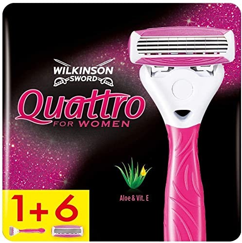 Wilkinson Sword Quattro For Women Sensitive Replacement blade Donna 6 ks