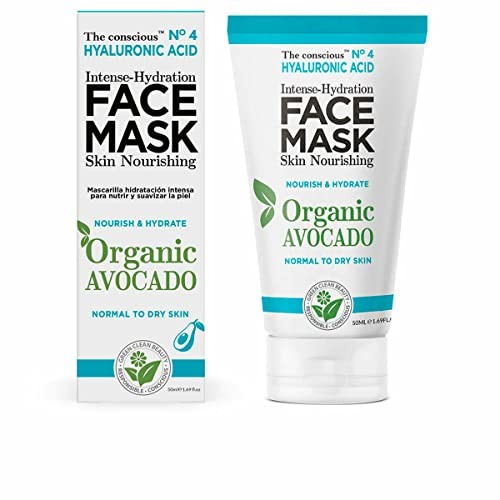 The Conscious HYALURONIC ACID intensehydration face mask organic avocado 50 ml Donna