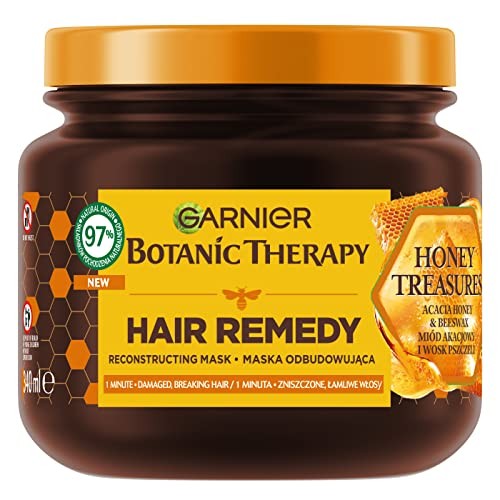GARNIER Botanic Therapy maschera ricostruttiva per capelli danneggiati e sfibrati al miele di acacia 340ml