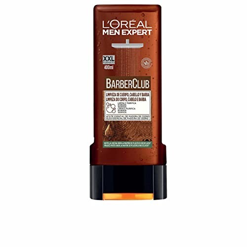 LOral Paris MEN EXPERT BARBER CLUB gel ducha aceite esencial 400ml uomo 400ml