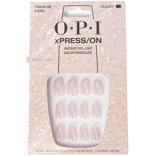 OPI Xpress-On Nail Art 30 unità Throw Me a Kiss