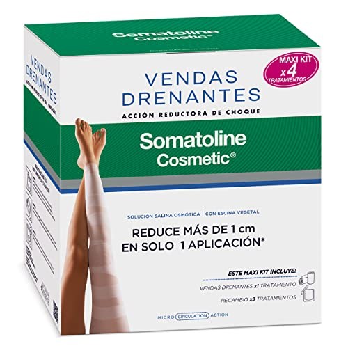 Somatoline Cosmetic DRAINING BANDAGES MAXI KIT LOT 4 pz unisex 4pz