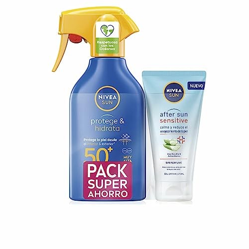 Nivea SUN PROTEGEHIDRATA PISTOLA SPF50 270ml LOTE 2 pz unisex 2pz