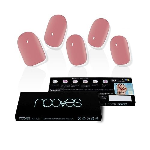 Nooves GEL NAILS dusty rose premium glam cat eye 20 unit donna
