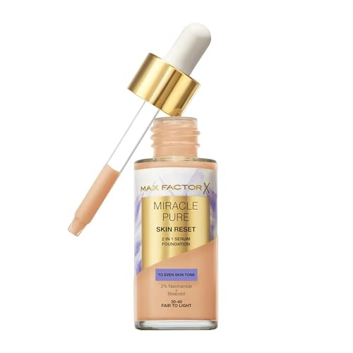Max Factor Miracle Pure Skin Reset Fondotinta Siero 2in1 Trucco 30 ml donna 3040 Fair To Light