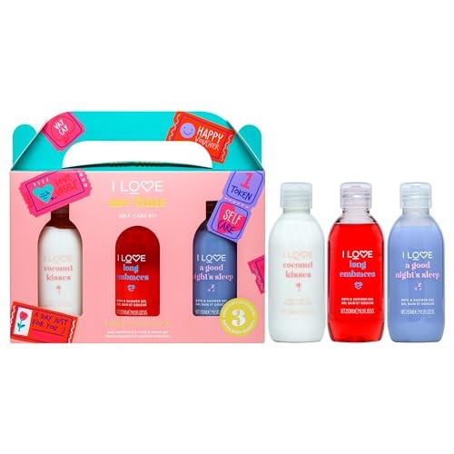 I LOVE SET Me Time Body Lotion Shower Gel And Bath Soak lozione per il corpo gel doccia liquido da bagno 3x250ml