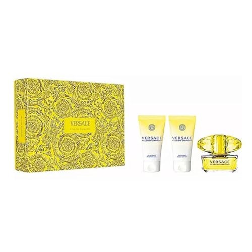 Versace Yellow Diamond Giftset 150ml eau de toilette Spray 50ml-Shower Gel 50ml-Body Lotion 50ml