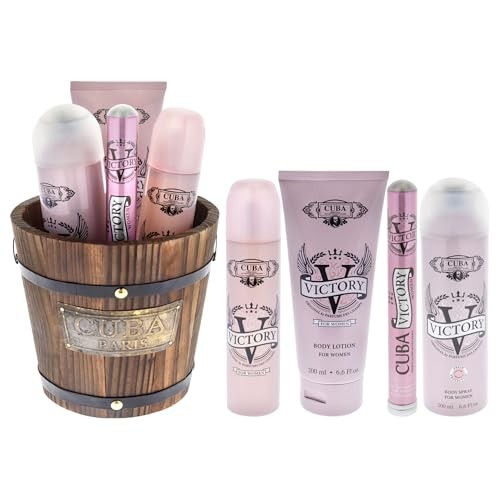 Cuba Set regalo Victory eau de parfum 100 ml eau de parfum 35 ml spray corpo 200 ml e lozione corpo 200 ml donna 100ml