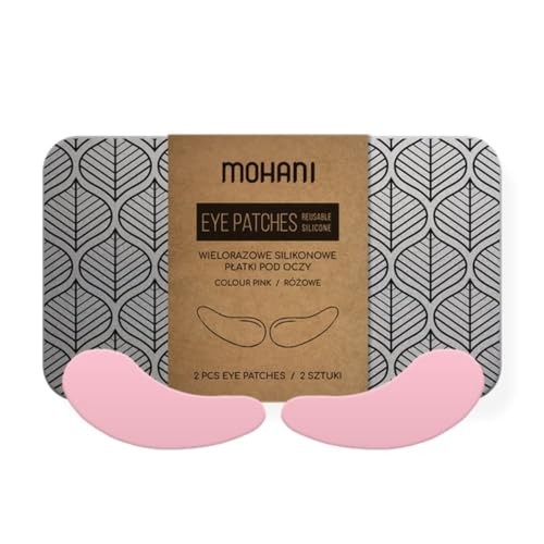 MOHANI Cuscinetti oculari in silicone riutilizzabili Rosa 2 pezzi