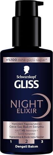 GLISS Night Elixir Reconstruction trattamento rigenerante notturno senza risciacquo per capelli danneggiati e doppie punte 100ml