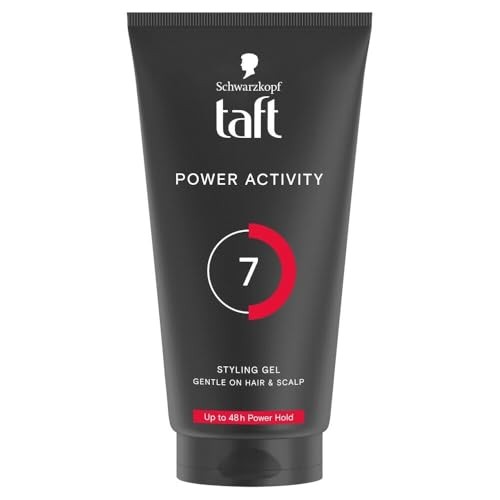 Schwarzkopf Professional Taft Power Activity Gel Hair Gel Gel per capelli con fissaggio extra forte uomo 150ml