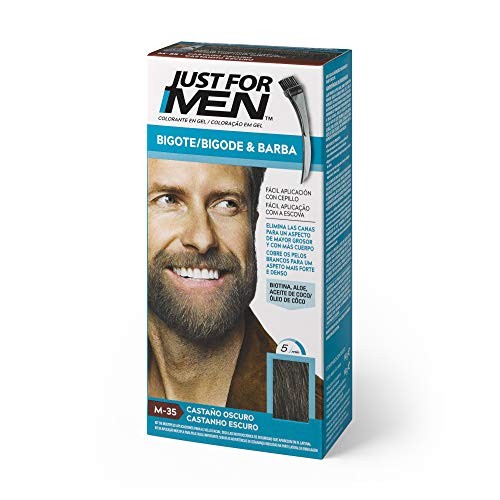 Just For Men COLORANTE en gel bigote barba y patillas castao oscuro 15 ml Uomo