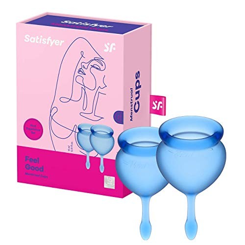 SATISFYER SET Feel Good set di coppette mestruali Dark Blue 15ml 20ml