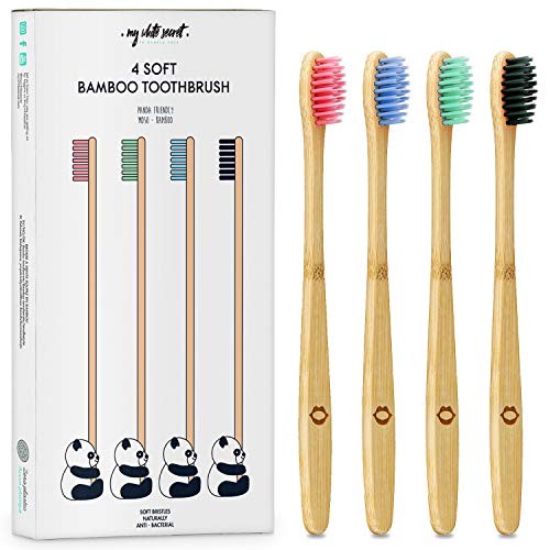 My White Secret Bamboo Toothbrush Bambusov zubn kartek 4 ks unisex