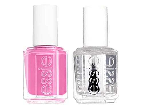 Set Essie Nail Enamel Vegan Glossy Shine Finish Nail Polish 20 Lovie Dovie 135ml Nail Care Good To Go Top Coat Nail Streng