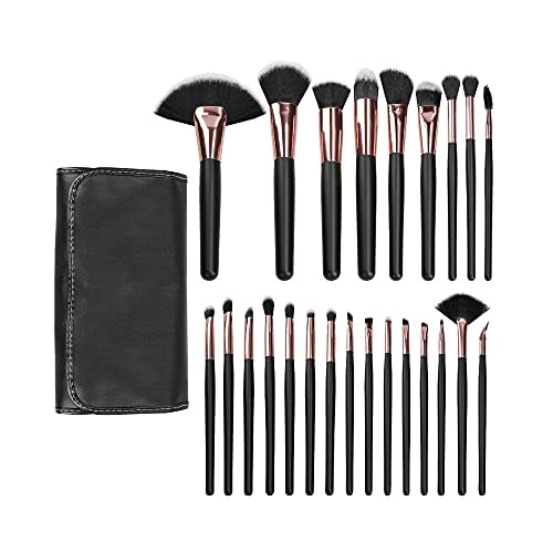 MIMO Set Pennelli Trucco Nero 24 pz Set di pennelli donna 0ml