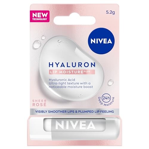 NIVEA Hyaluron Lip Moisture Plus Sheer Rose balsamo labbra idratante 52 g