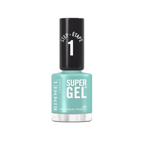 Rimmel Super Gel STEP1 Gel nail polish 12 ml 093 Peppermint Promise donna
